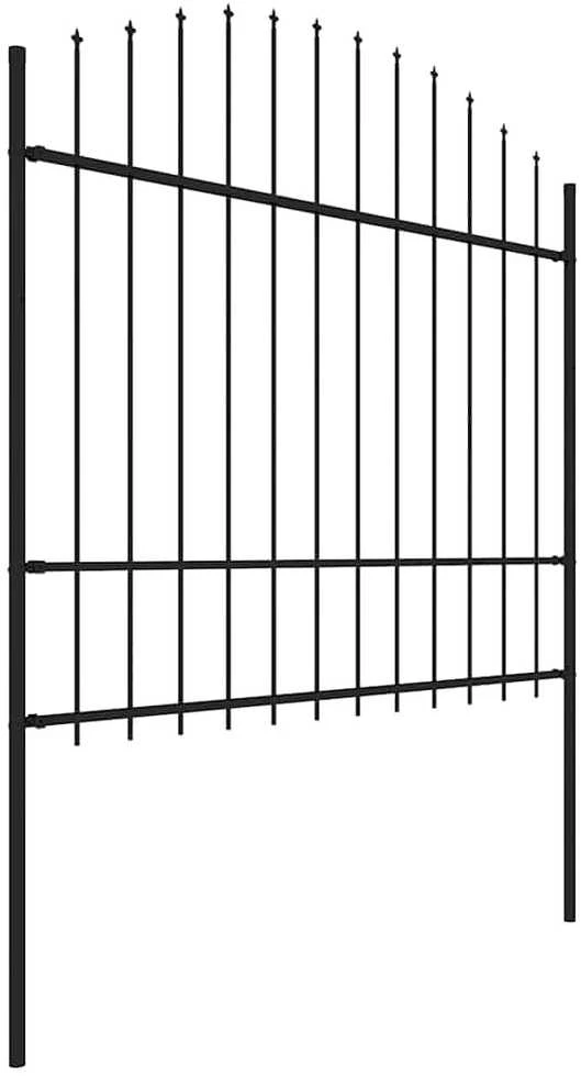 Sodo tvora su iečių viršug., juoda, (1,5-1,75)x8,5m, plienas