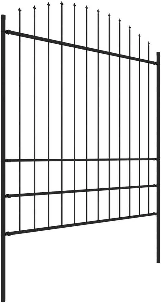 Sodo tvora su iečių viršug., juoda, (1,75-2)x6,8m, plienas