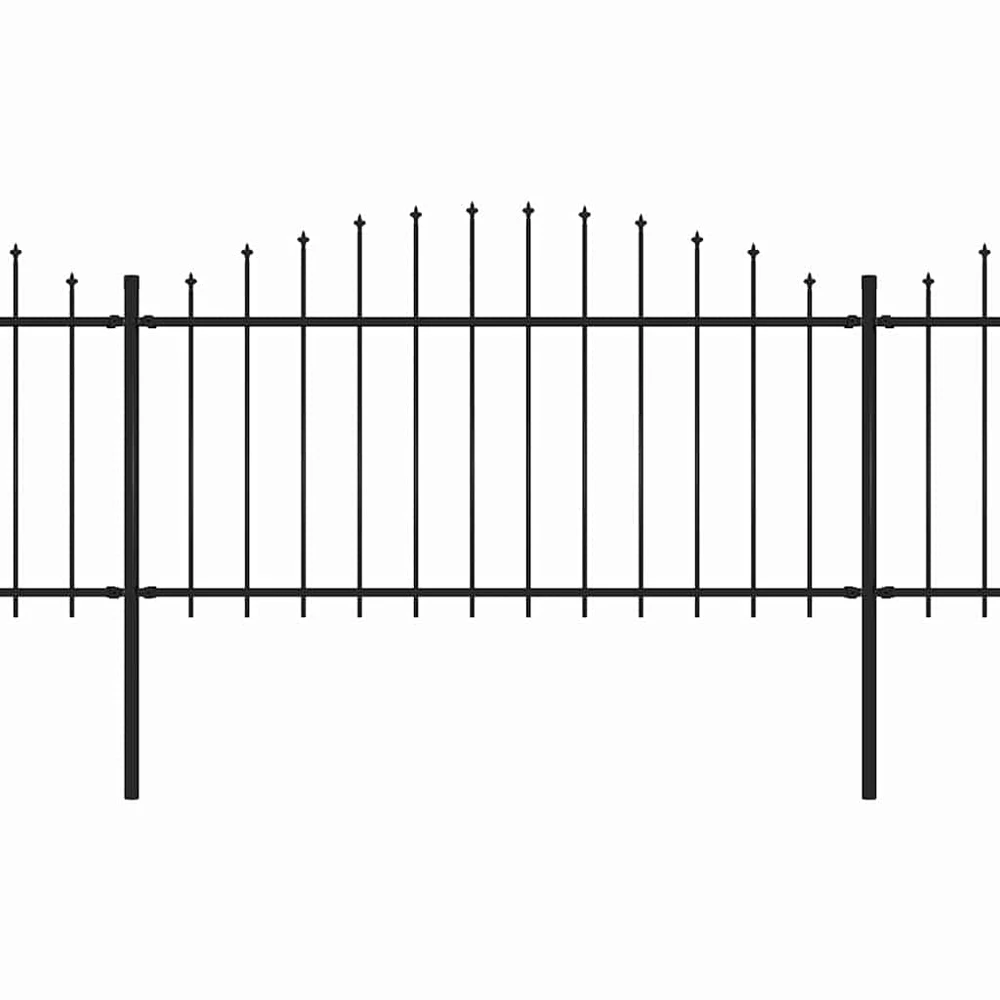 Sodo tvora su iečių viršug., juoda, (1,25-1,5)x15,3m, plienas
