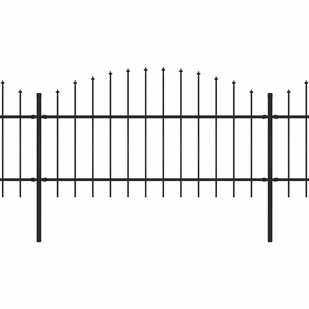 Sodo tvora su iečių viršug., juoda, (1-1,25)x3,4m, plienas