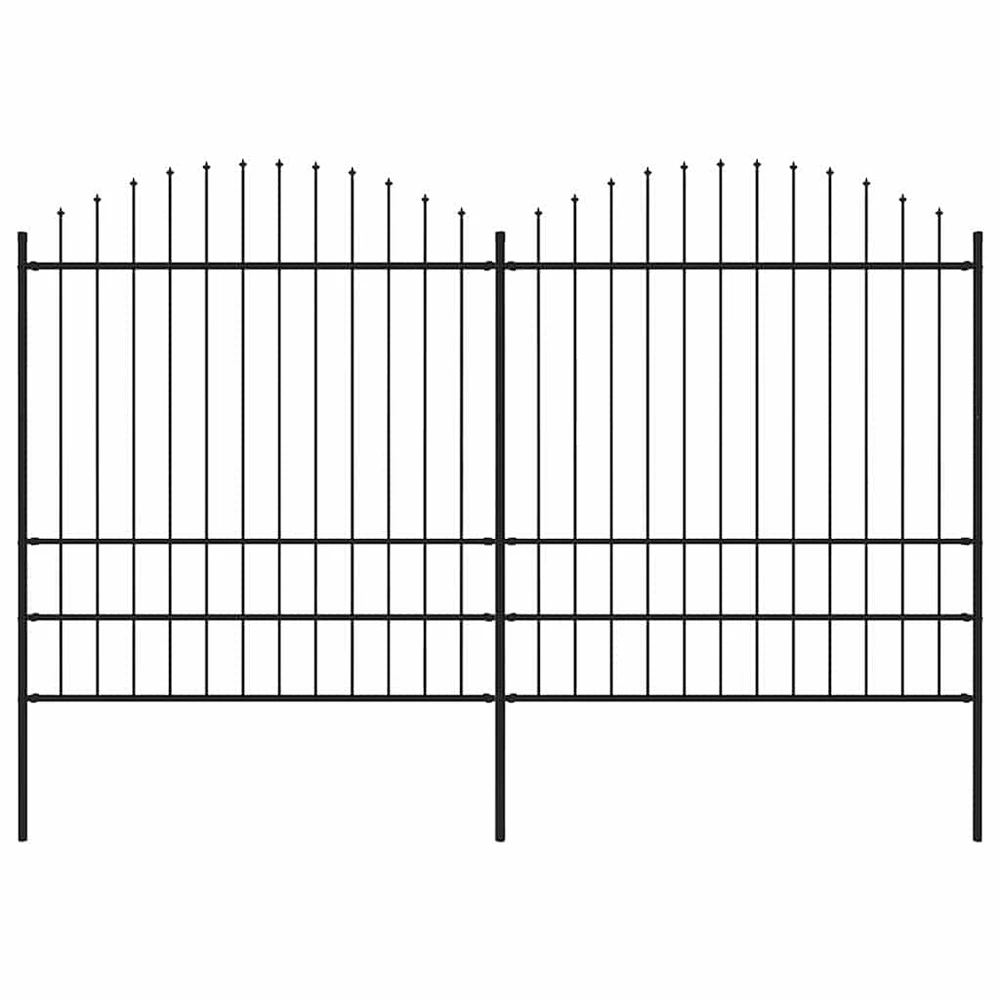 Sodo tvora su iečių viršug., juoda, (1,75-2)x3,4m, plienas