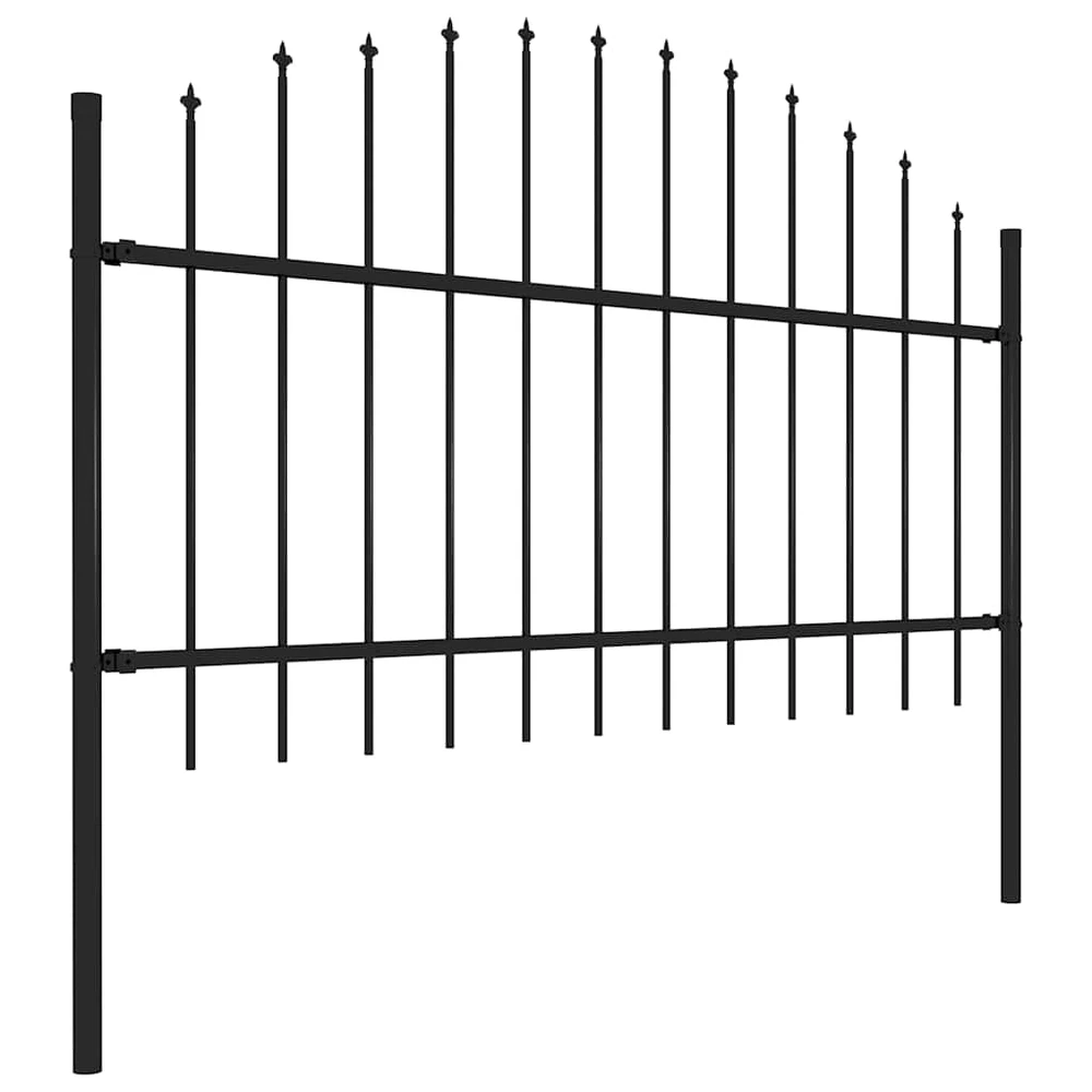 Sodo tvora su iečių viršug., juoda, (1-1,25)x8,5m, plienas