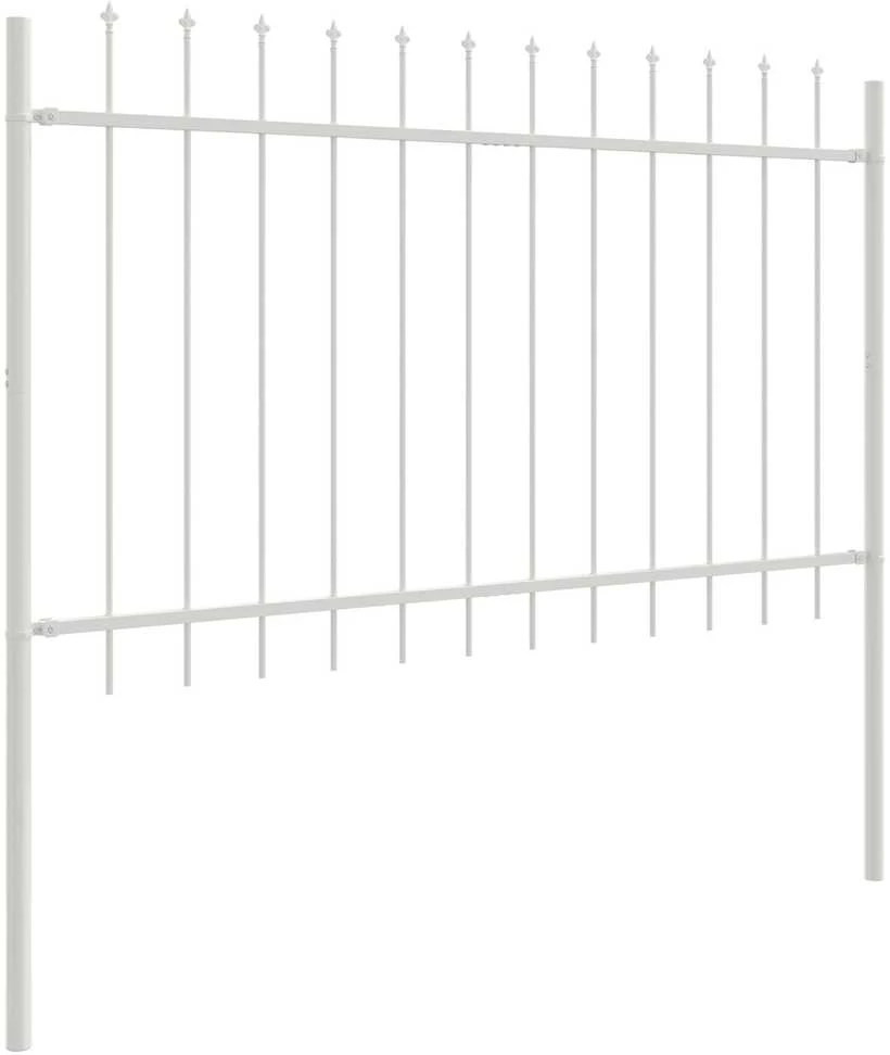 Sodo tvora WOERDEN 5 vnt. 8,5 x 0,8 m Miltelinis plienas Balta