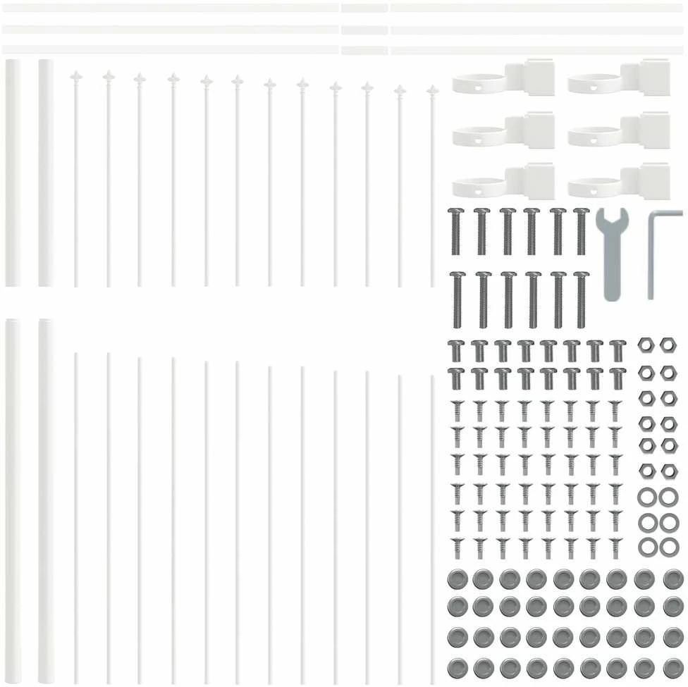 Sodo tvora WOERDEN 7 vnt. 170 x 215 cm Balta