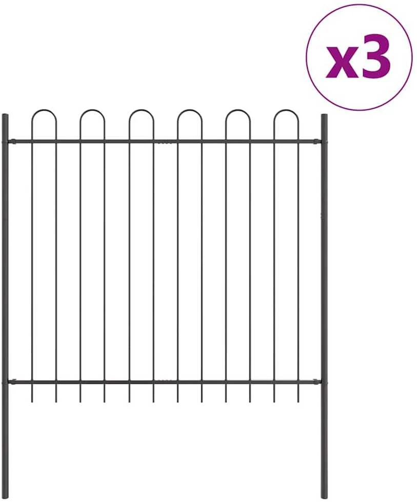 Sodo tvora BOXTEL 3 vnt. 5,1 x 1,5 m Miltelinis plienas Pilka