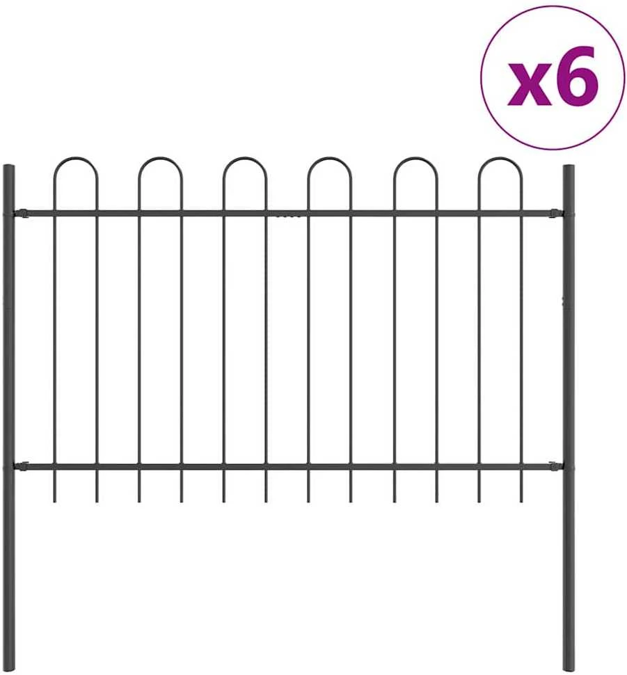 Sodo tvora BOXTEL 6 vnt. 10,2 x 1,2 m Miltelinis plienas Pilka