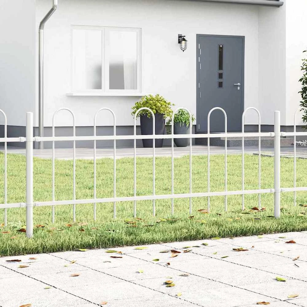 Sodo tvora BOXTEL 2 vnt. 3,4 x 0,6 m Miltelinis plienas Balta