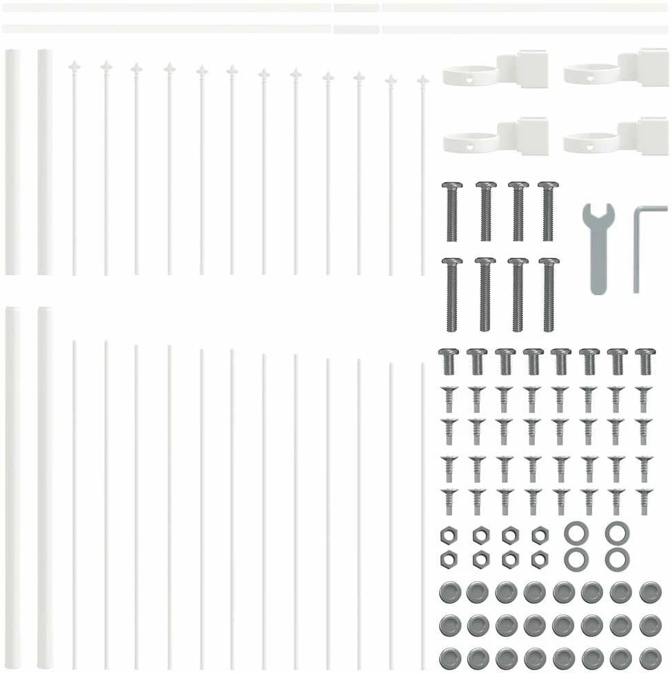 Sodo tvora WOERDEN 5 vnt. 170 x 190 cm Balta