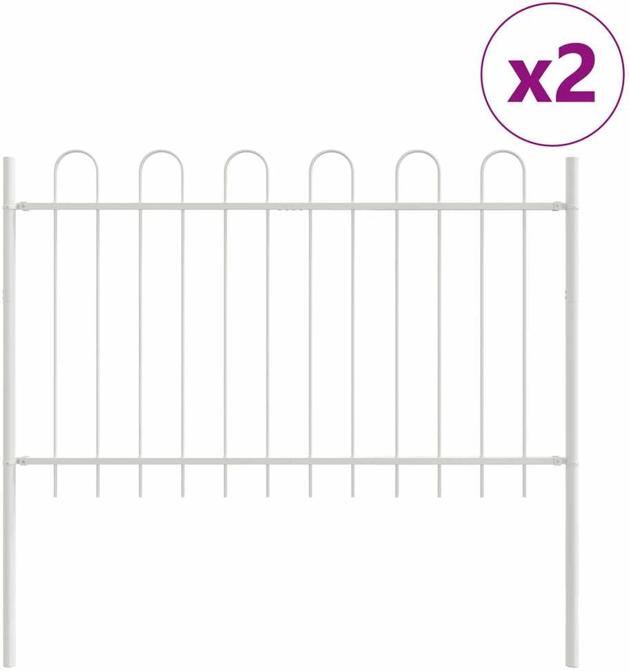 Sodo tvora BOXTEL 2 vnt. 3,4 x 1,2 m Miltelinis plienas Balta