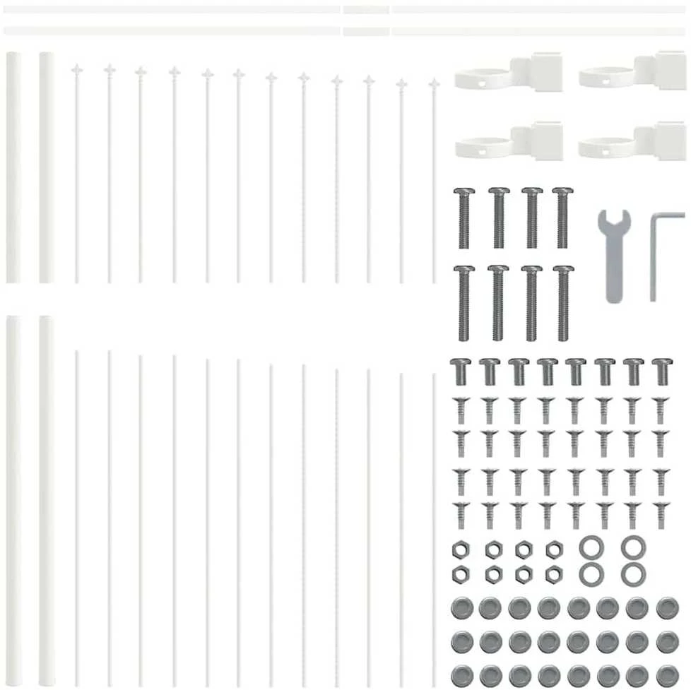Sodo tvora WOERDEN 3 vnt. 170 x 190 cm Balta