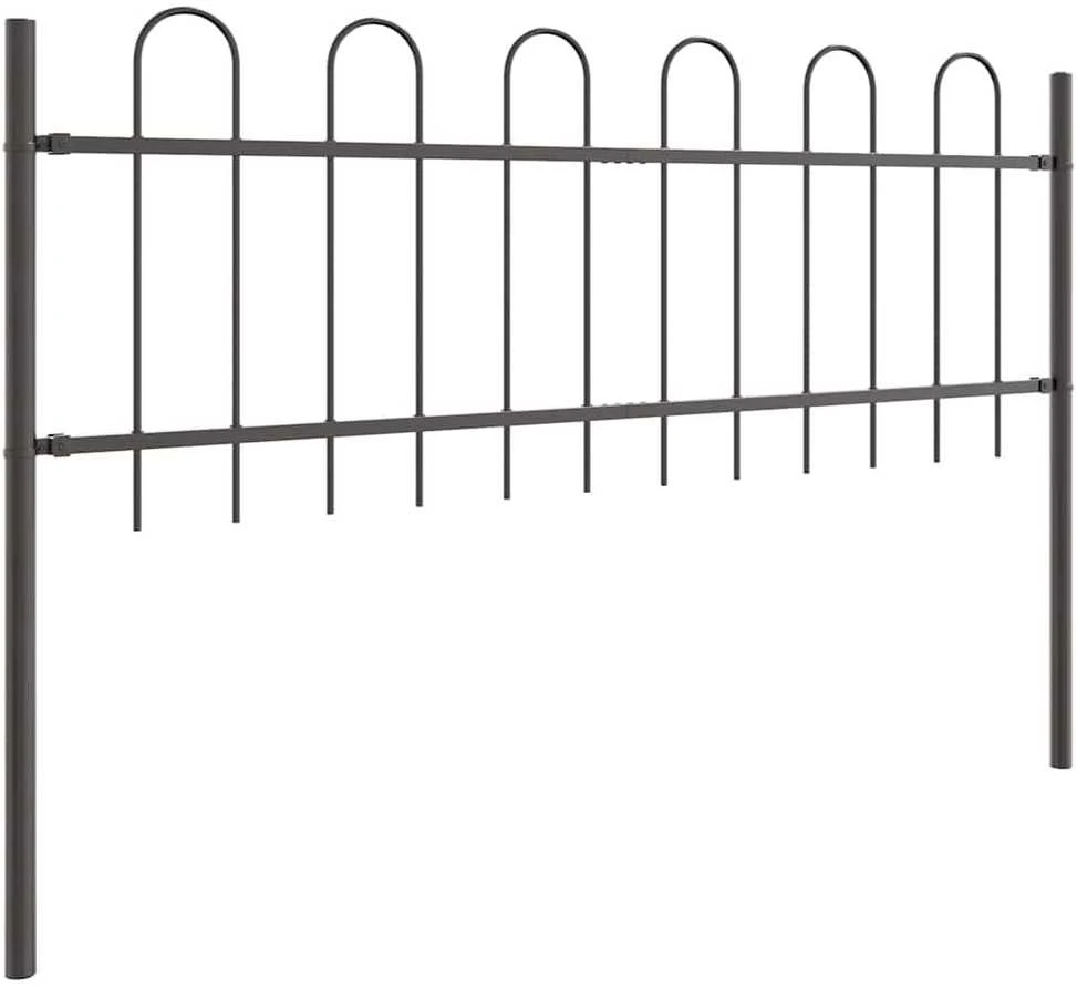 Sodo tvora BOXTEL 6 vnt. 10,2 x 0,6 m Miltelinis plienas Pilka