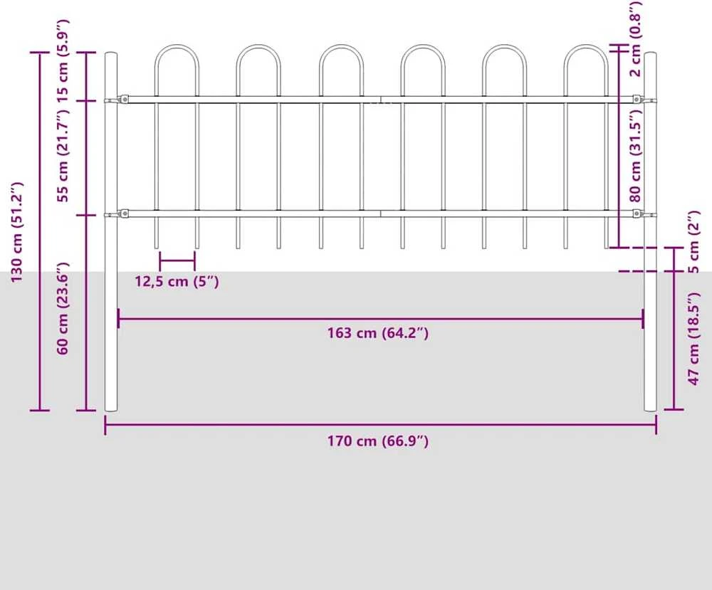 Sodo tvora BOXTEL 4 vnt. 6,8 x 0,8 m Miltelinis plienas Balta