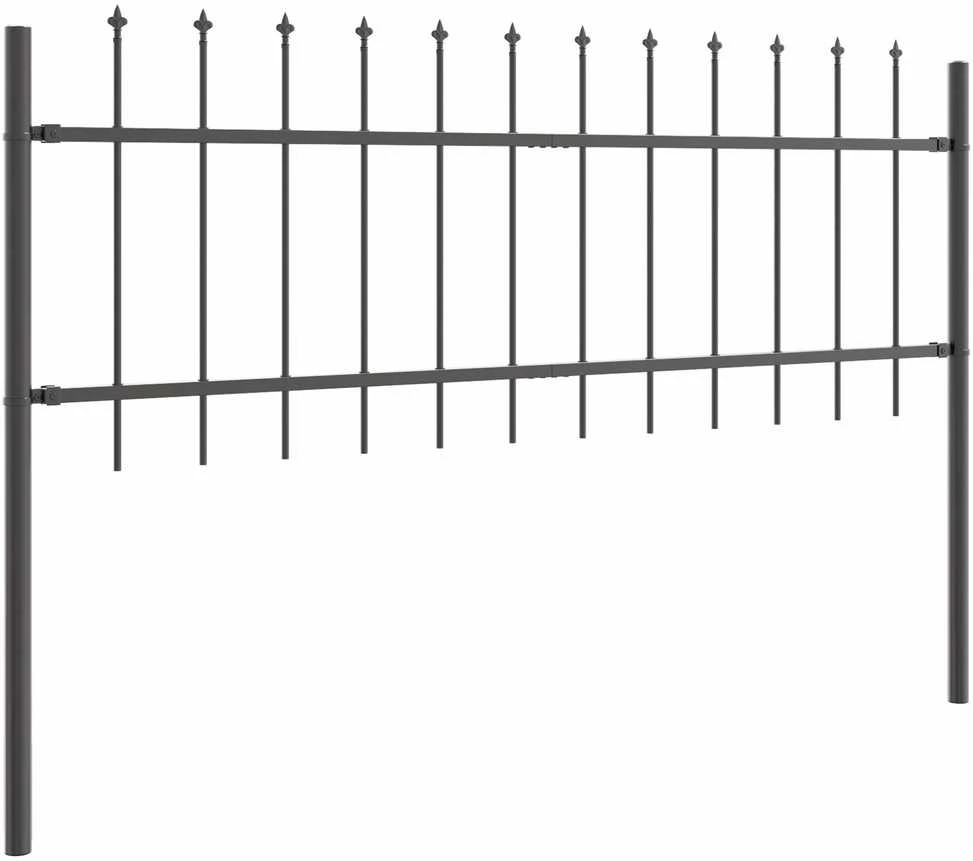 Sodo tvora WOERDEN 6 vnt. 10,2 x 0,6 m Miltelinis plienas Pilka
