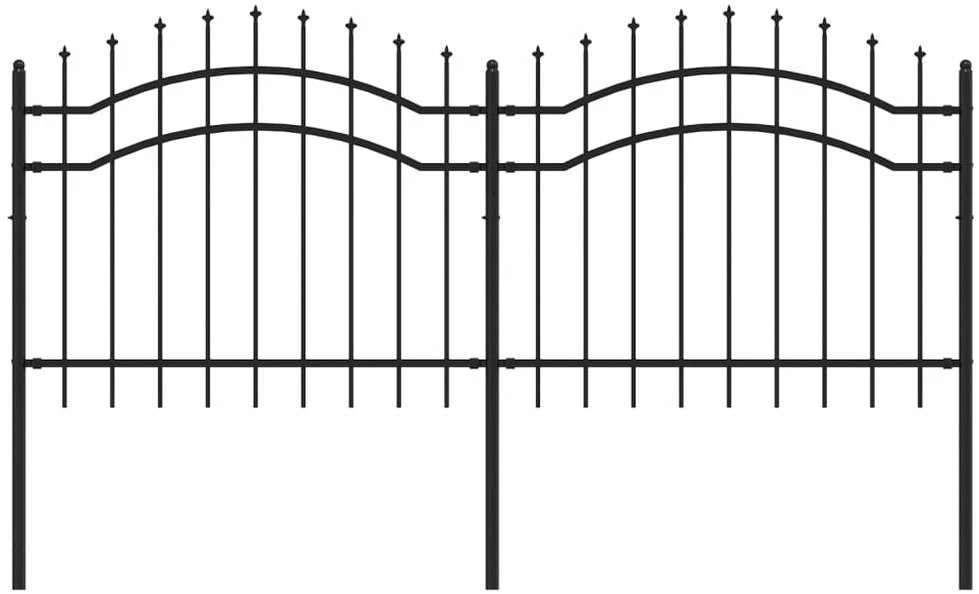 Sodo tvora su smailiomis viršūnėmis, juoda, 140cm, plienas