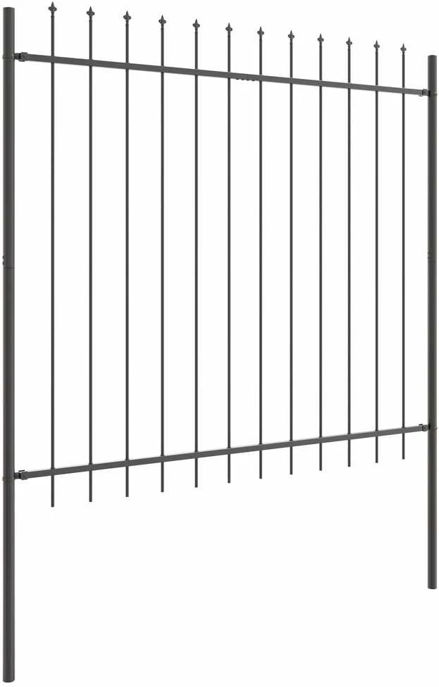 Sodo tvora WOERDEN 8 vnt. 13,6 x 1,5 m Miltelinis plienas Pilka