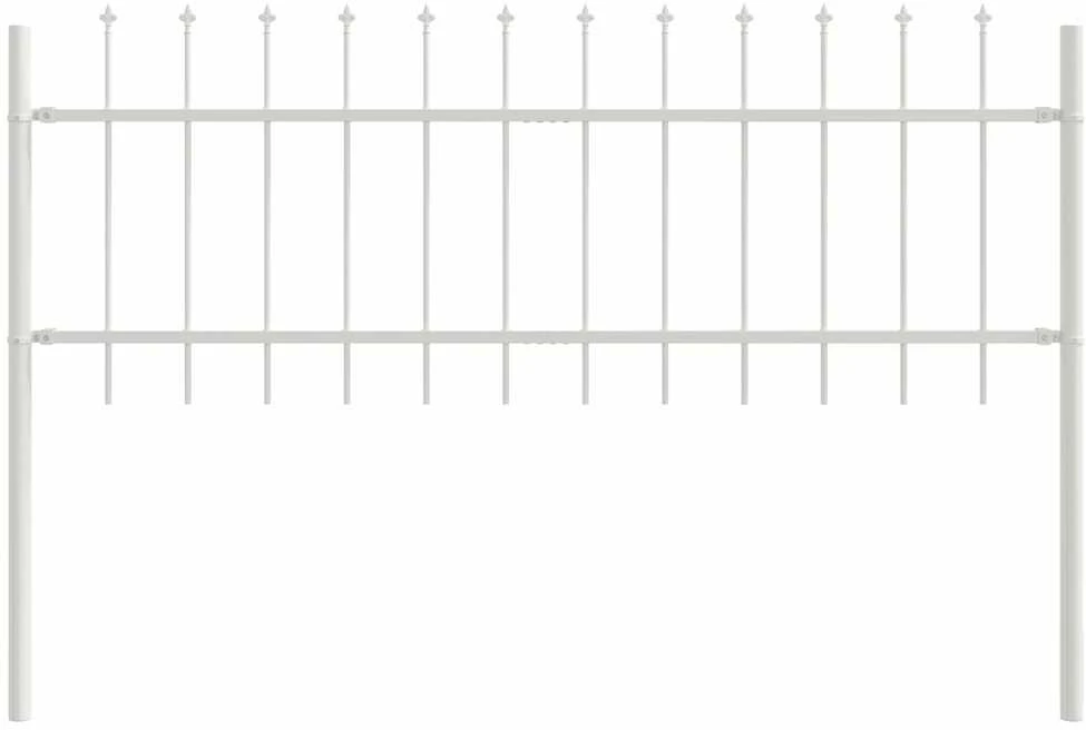 Sodo tvora WOERDEN 9 vnt. 15,3 x 0,6 m Miltelinis plienas Balta