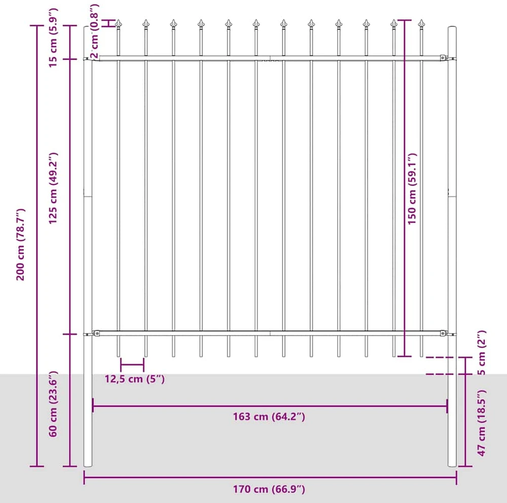 Sodo tvora WOERDEN 1,7 x 1,5 m Miltelinis plienas Balta