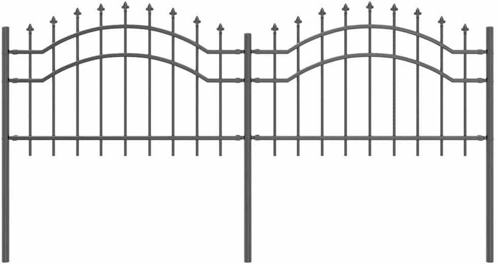Sodo tvora WOERDEN 240 x 115 cm Pilka