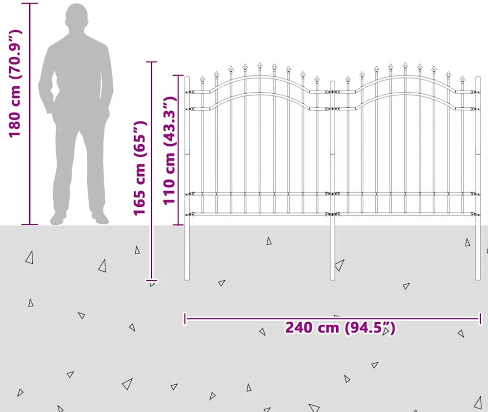 Sodo tvora WOERDEN 240 x 165 cm Balta