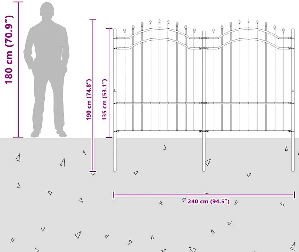 Sodo tvora WOERDEN 240 x 190 cm Balta