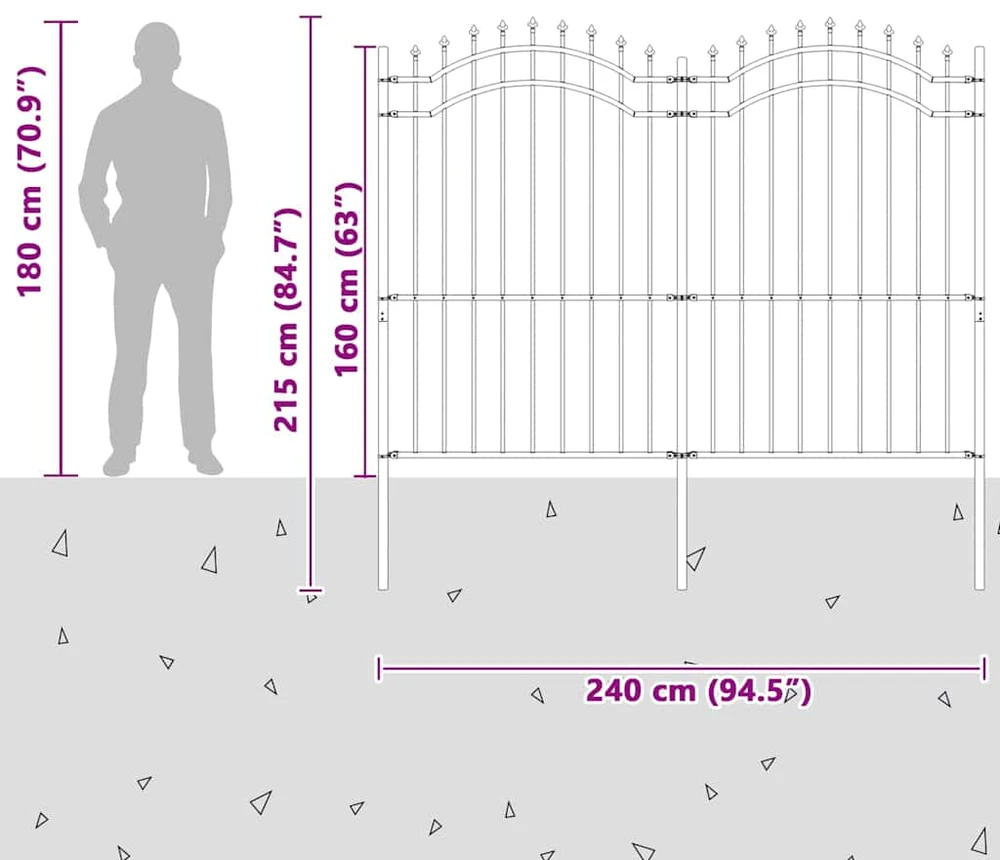 Sodo tvora WOERDEN 240 x 215 cm Balta