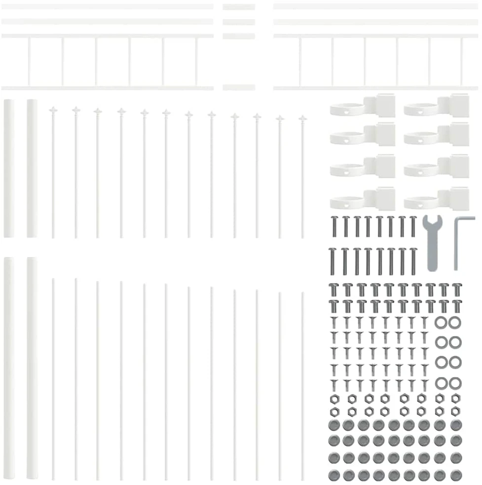 Sodo tvora WOERDEN 3 vnt. 170 x 225 cm Balta