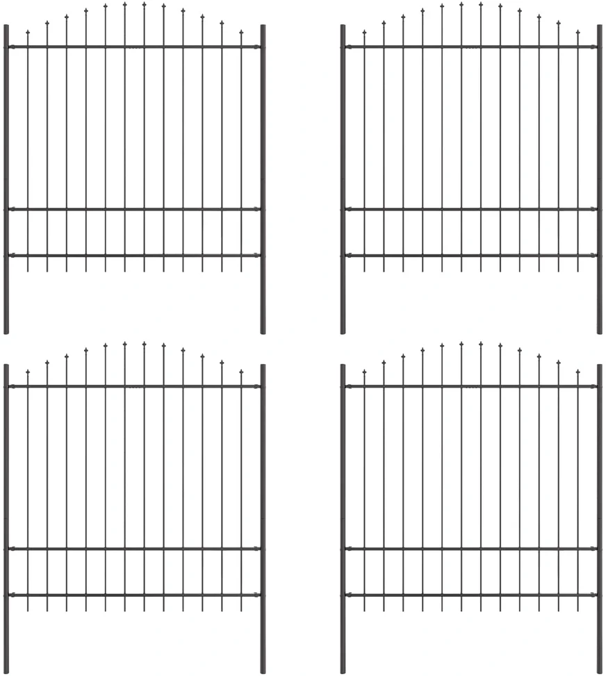 Sodo tvora WOERDEN 4 vnt. 170 x 215 cm Pilka