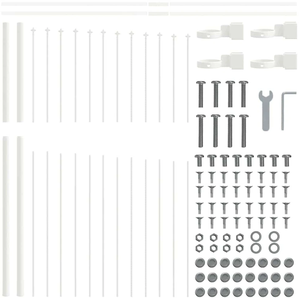 Sodo tvora WOERDEN 5 vnt. 170 x 190 cm Balta