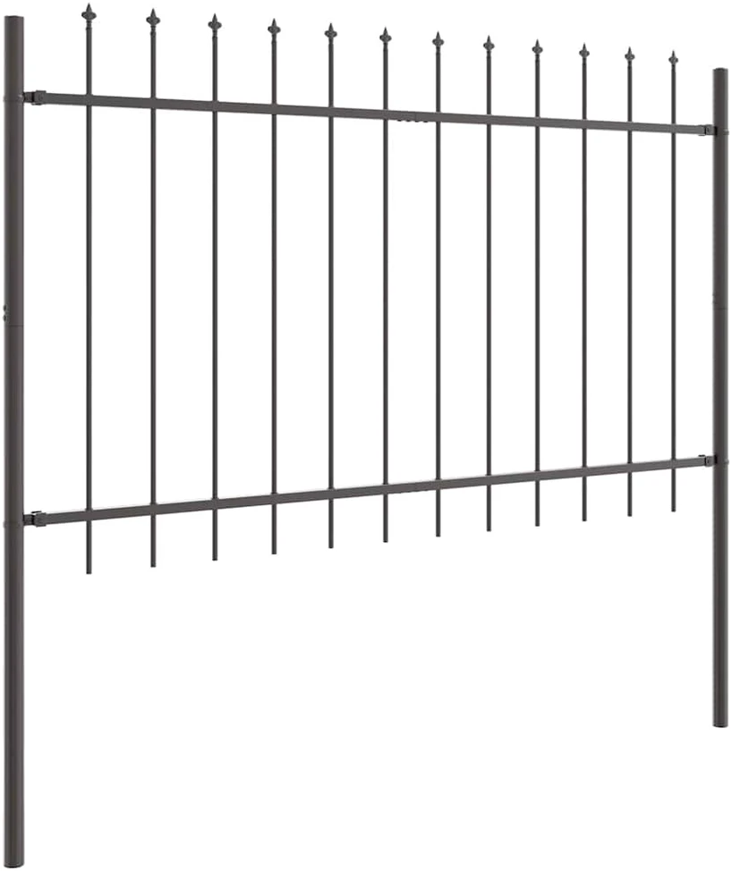 Sodo tvora WOERDEN 7 vnt. 11,9 x 1 m Miltelinis plienas Pilka