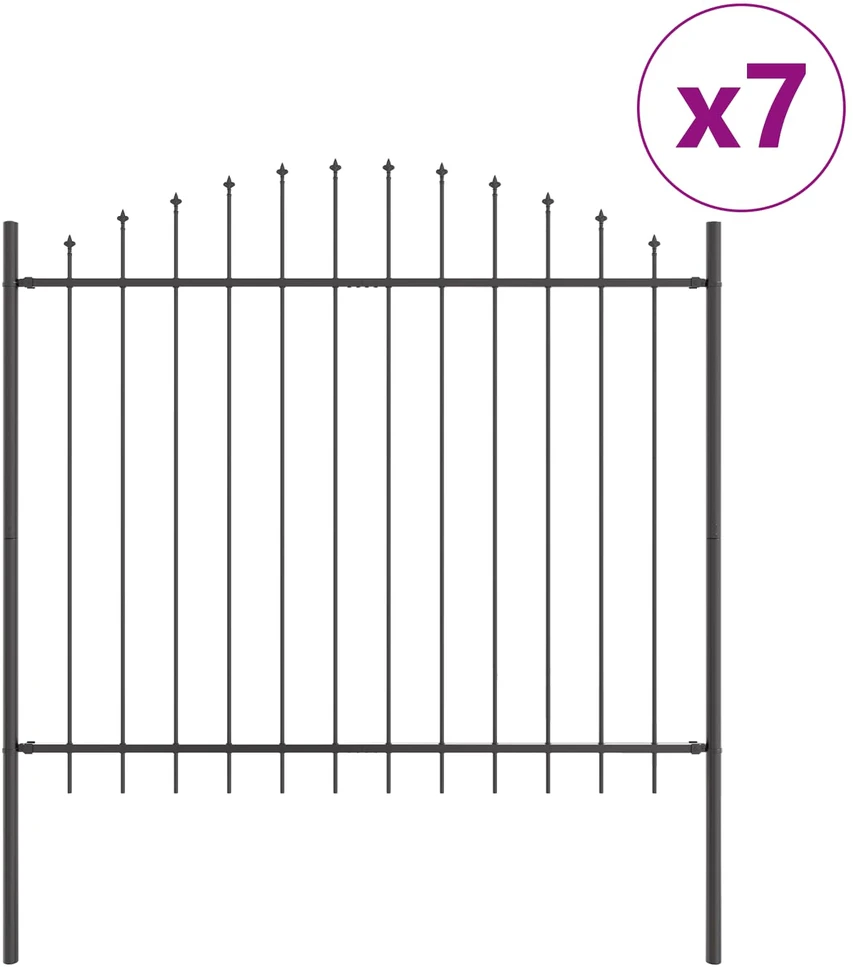 Sodo tvora WOERDEN 7 vnt. 170 x 190 cm Pilka