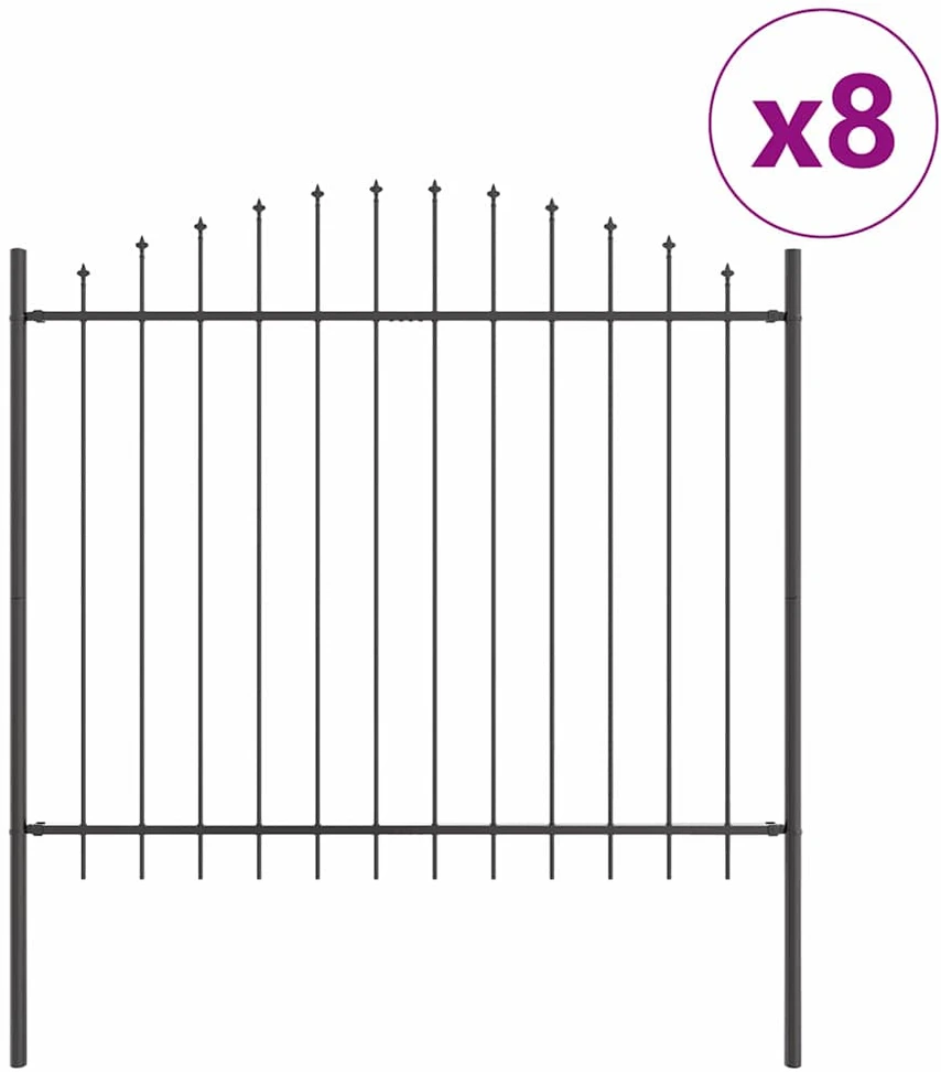 Sodo tvora WOERDEN 8 vnt. 170 x 190 cm Pilka