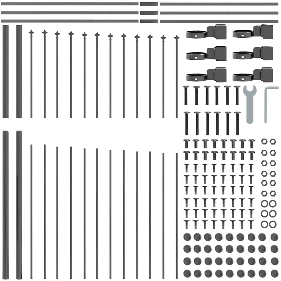 Sodo tvora WOERDEN 8 vnt. 170 x 215 cm Pilka