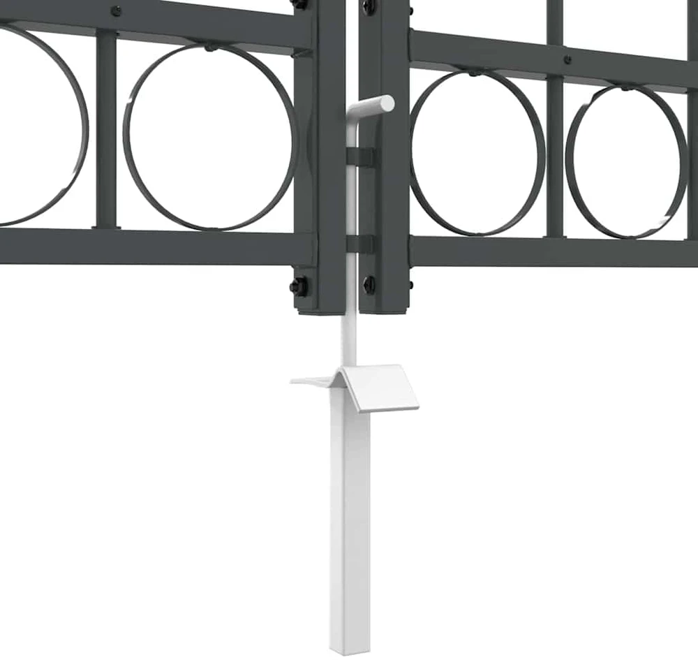 Sodo tvorelės vartai su arkiniu viršumi ASSEN 4 x 1,25 m Pilka