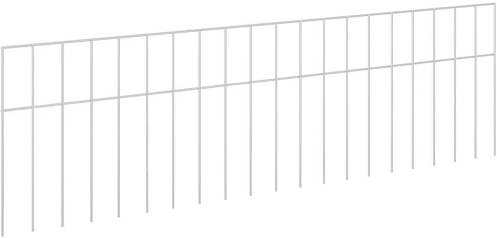 Sodo tvoros plokštė 12 vnt. 100 x 30 cm Galvanizuotas plienas