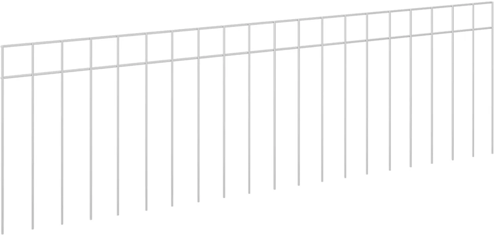 Sodo tvoros plokštė 24 vnt. 100 x 30 cm Galvanizuotas plienas