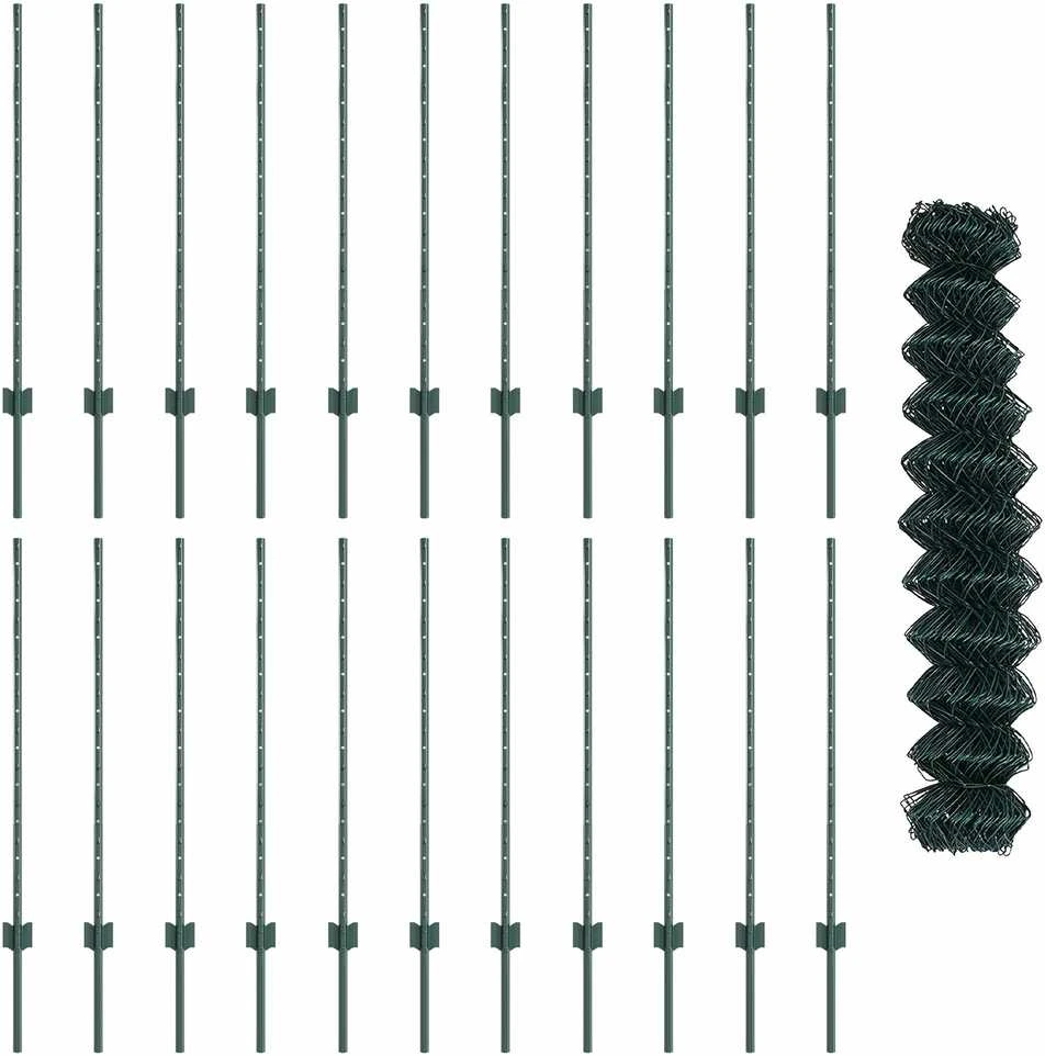 Grandininės tvoros su stulpeliu 25 x 1 m Galvanizuotas plienas