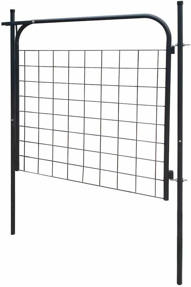 Sodo tvoros vartai 100 x 100 cm, antracito spalvos