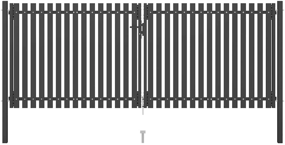 Sodo vartai, antracito spalvos, 4x1,7m, plienas