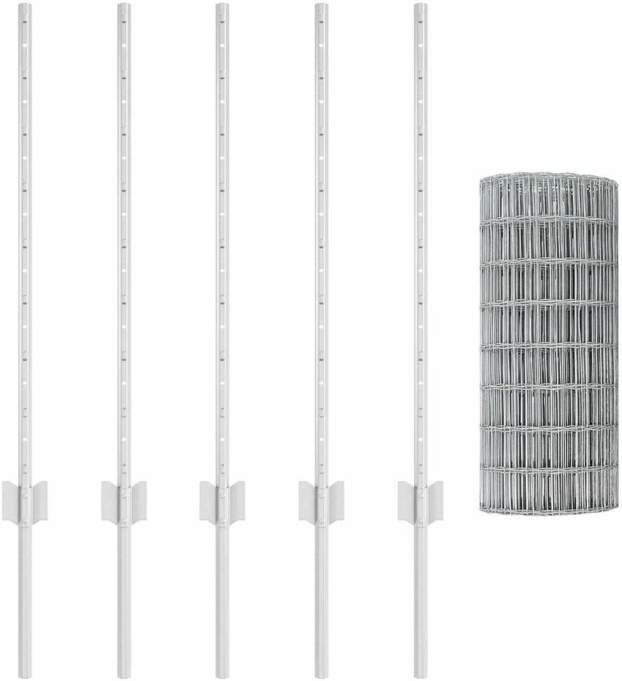 Euro tvoros su stulpu 10 x 0,8 m Galvanizuotas plienas
