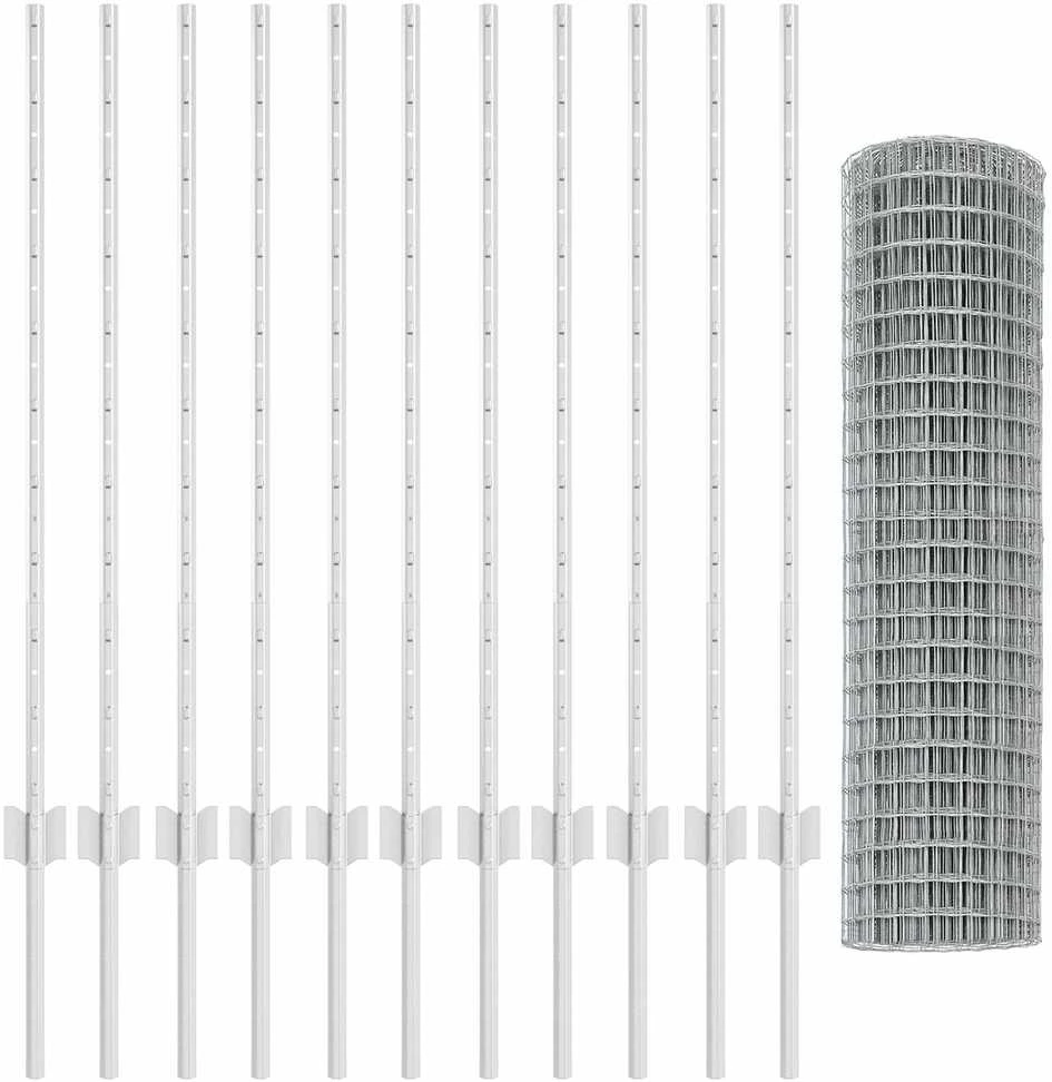 Euro tvoros su stulpu 25 x 1 m Galvanizuotas plienas Sidabrinė