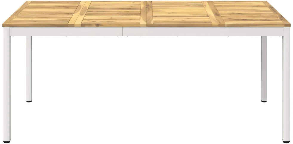 Sodo vakarienės stalas Balta apdaila 147 x 88,5 x 75 cm