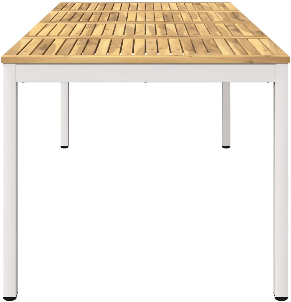 Sodo vakarienės stalas Balta apdaila 180 x 88,5 x 75 cm