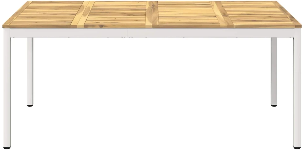 Sodo vakarienės stalas Balta apdaila 180 x 88,5 x 75 cm