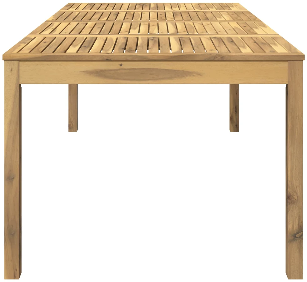 Sodo vakarienės stalas Balta 196 x 100,5 x 75 cm