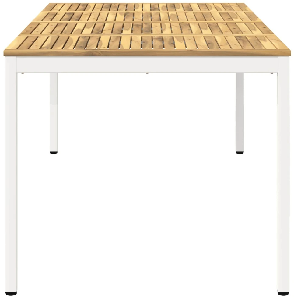 Sodo vakarienės stalas Balta 196 x 100,5 x 75 cm