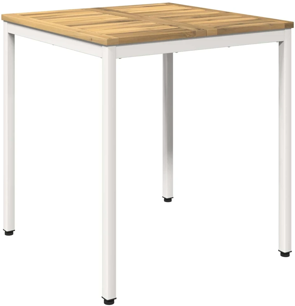 Sodo vakarienės stalas Balta apdaila 70 x 68,5 x 75 cm