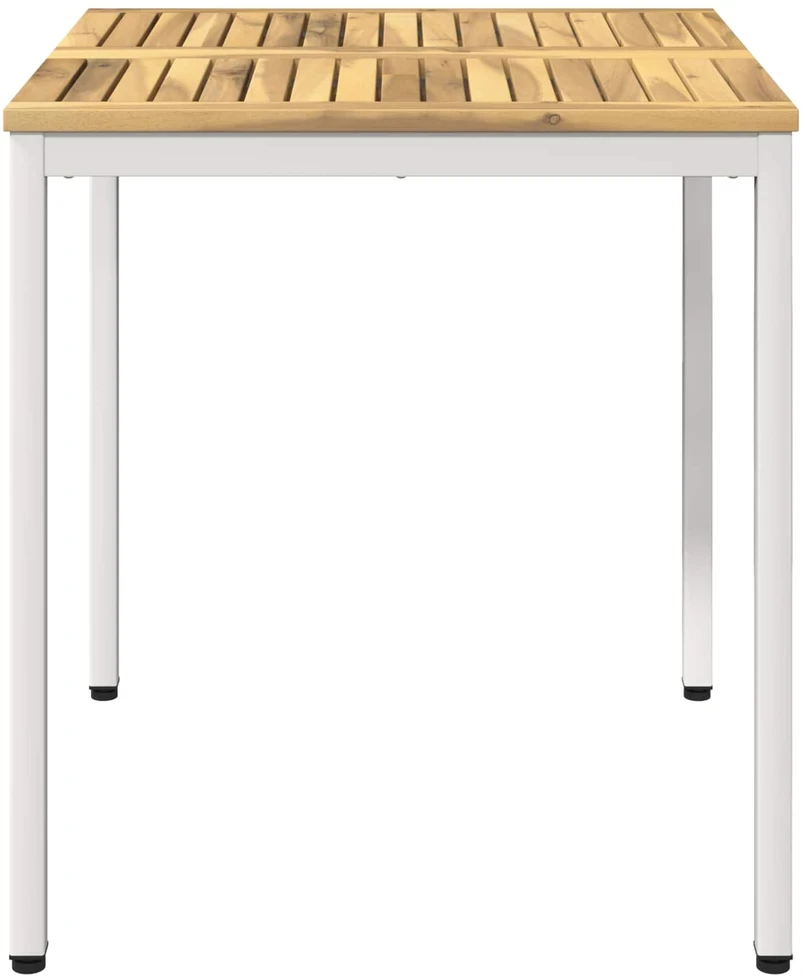 Sodo vakarienės stalas Balta apdaila 70 x 68,5 x 75 cm