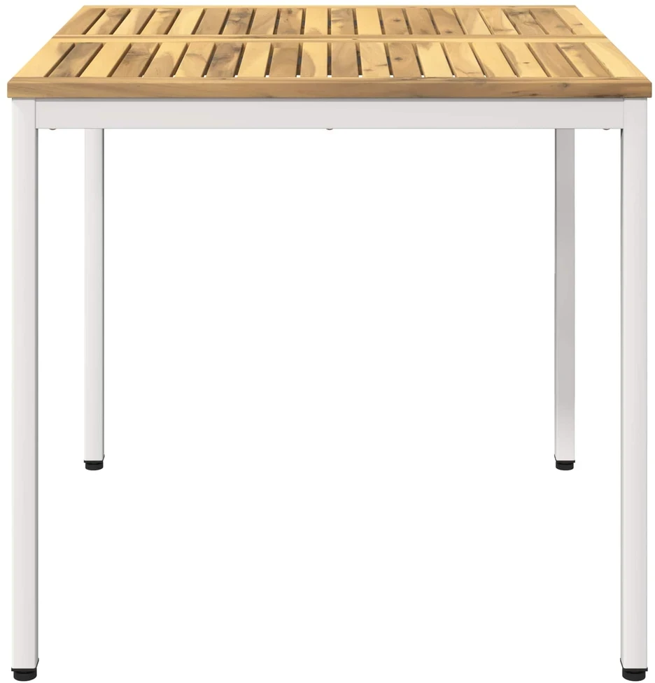 Sodo vakarienės stalas Balta apdaila 80 x 80,5 x 75 cm