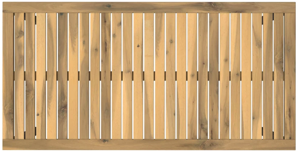 Sodo vakarienės stalas Balinta ir juoda 108,5 x 55 x 75 cm