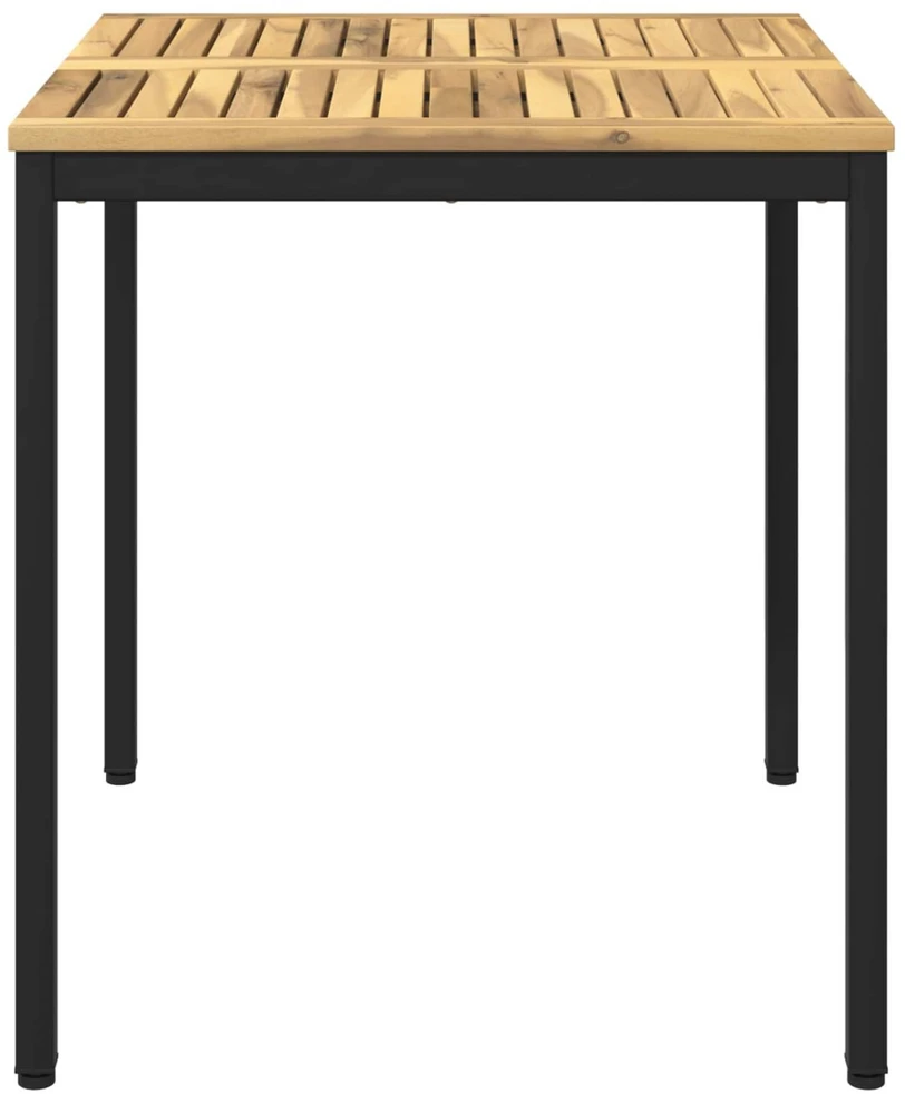 Sodo vakarienės stalas Balta ir juoda 70 x 68,5 x 75 cm